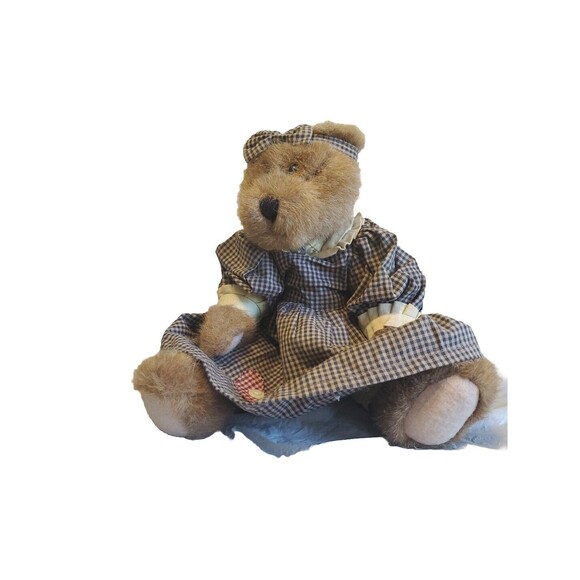 Boyds Bears 14" J.B. Bean Series 1995 "Emma" Bear Brown  Fur Plush Bear - Picture 2 of 14